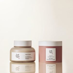 Beauty of Joseon Mask Duo - Ground Rice & Red Bean Wash-Off Masks for Exfoliation & Pore Care